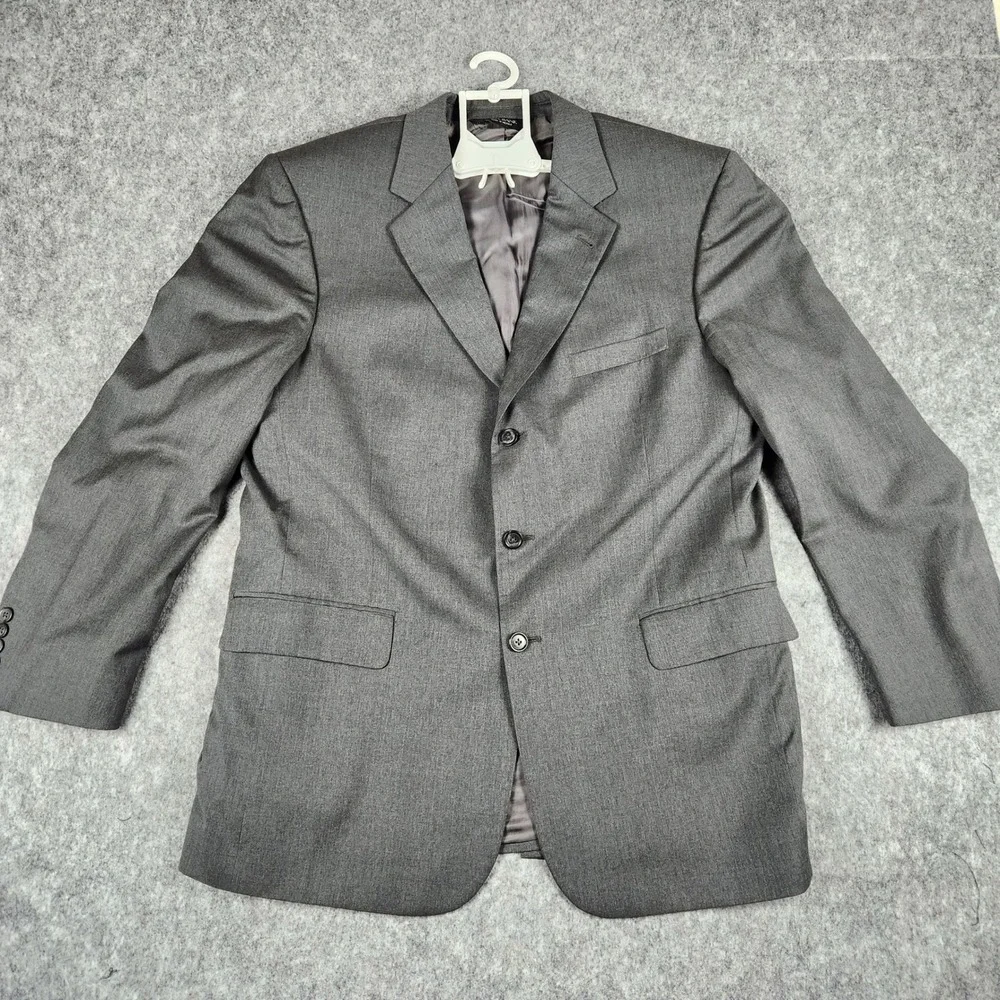 Jos A Bank Signature Collection Suit Men 44R Gray Wool Professional Business